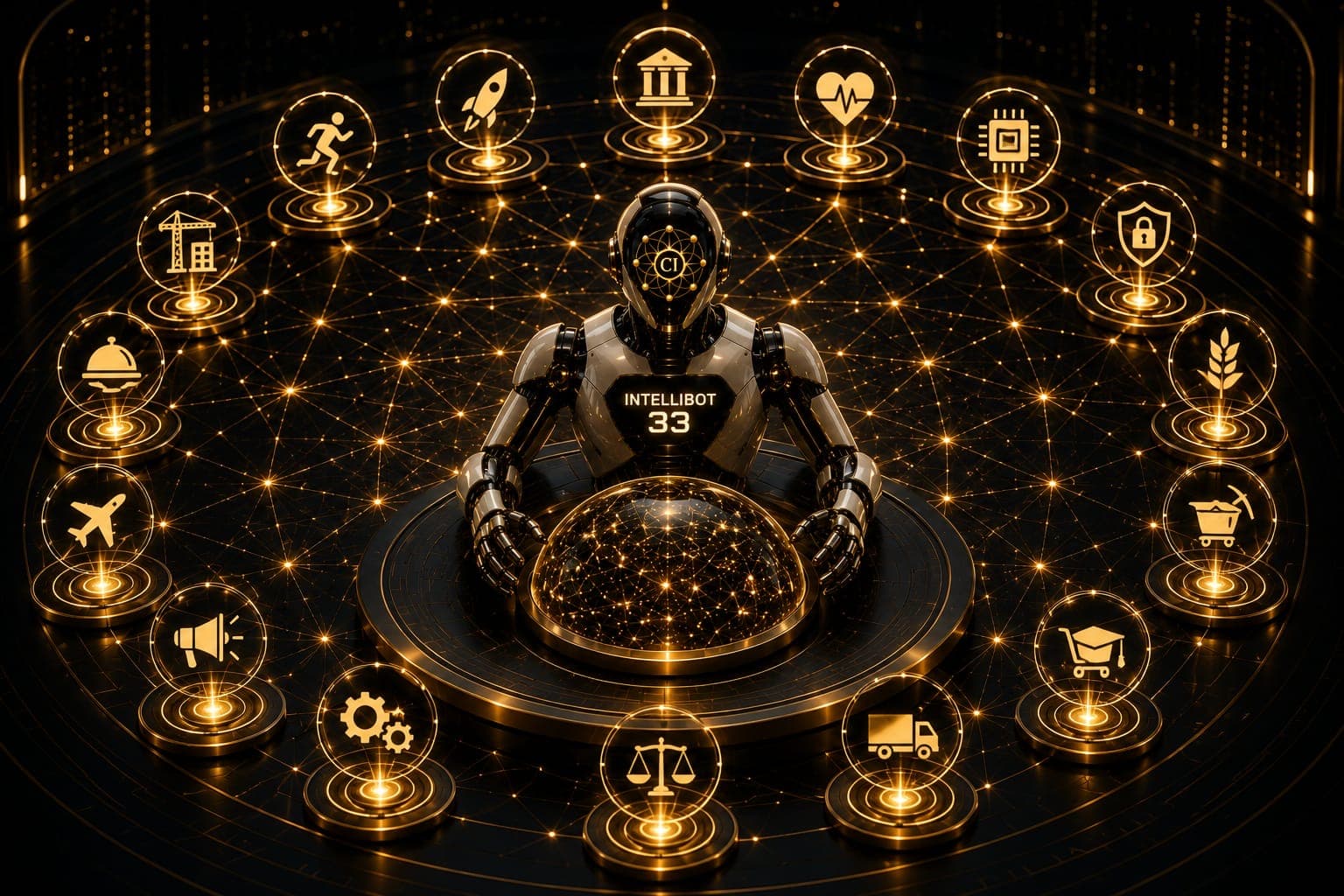 Sixteen industries connected through Intellibot