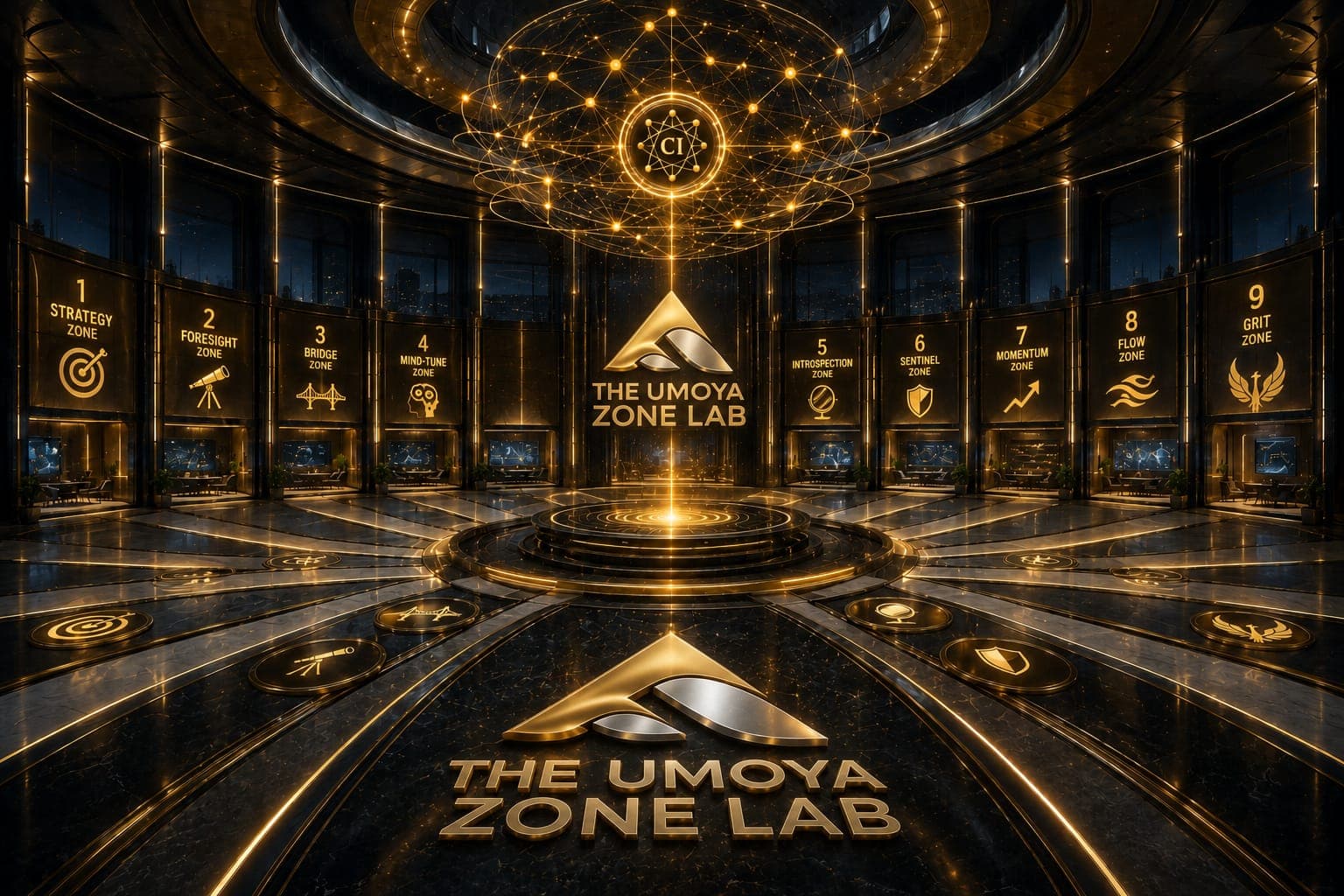 The Umoya Zone Lab — the nine-zone intelligence hall